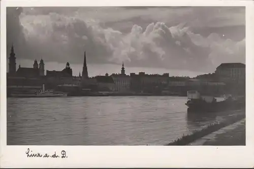 Linz a.d. Donau, Satdtansicht, ungelaufen