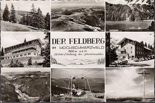 Der Feldberg, Hotel Jägermatt, Schwebelift, Fernsehturm, gelaufen 1962