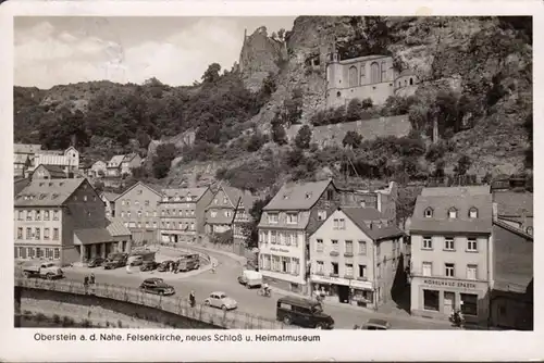 Oberstein, Felsenkirche, neues Schloss und Heimatmuseum, gelaufen 1954