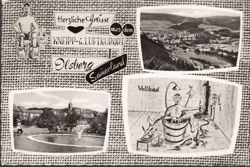 Herzliche Grüsse aus Olsberg, Mehrbild, gelaufen 1972