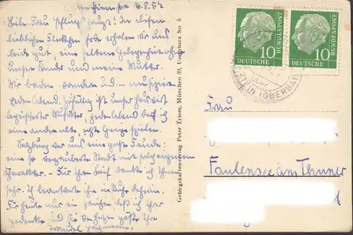 Chiemsee, Frauen Insel, gelaufen 1957