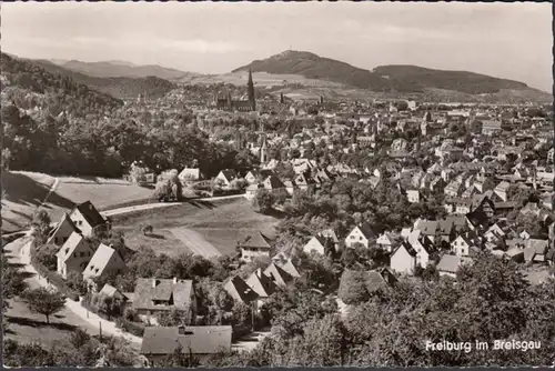 Freiburg im Breisgau, Stadtansicht, gelaufen 1962