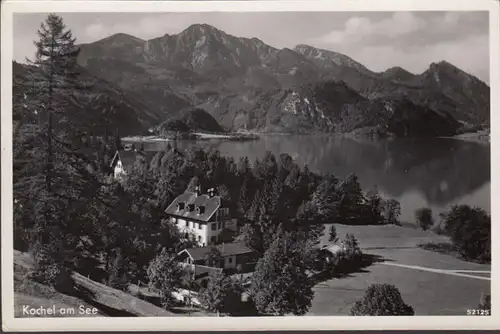 Kochel am See, Teilansicht, ungelaufen