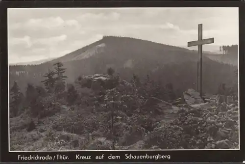 Friedrichroda, croix sur le Schauenburgberg, inachevée