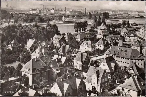Kehl am Rhein, vue sur la ville, incurvée