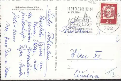Heidenheim, Stadtansicht, gelaufen 1964
