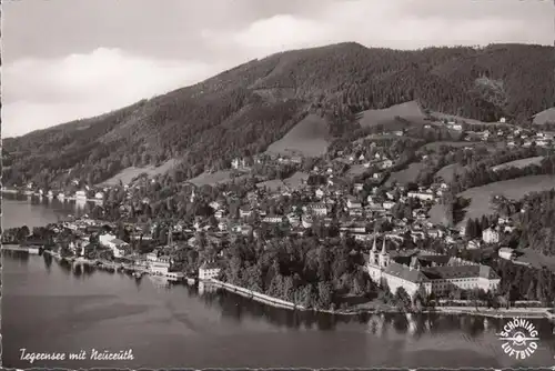 Tegernsee mit Neureuth, Fliegeraufnahme, ungelaufen