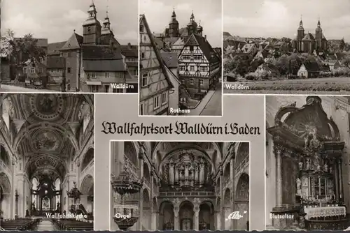 Walldürn, Rathaus, Stadtansicht, Kirche, Orgel, ungelaufen