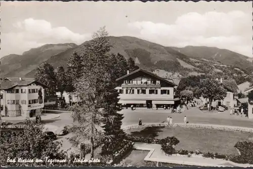 Bad Wiessee, Lindenplatz, Sparkasse, L. Strasser, gelaufen 1961