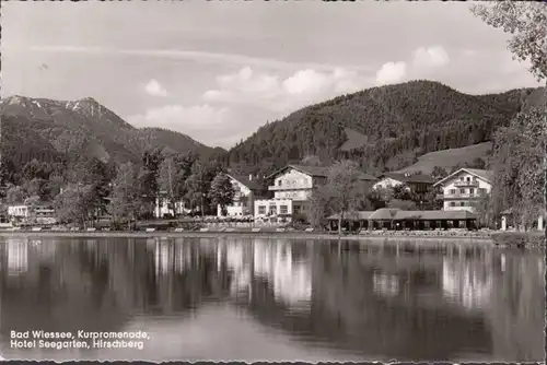 Bad Wiessee, Kurpromenade, Hotel Seegarten, couru en 1957