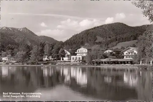 Bad Wiessee, Kurpromenade, Hotel Seegarten, gelaufen 1957