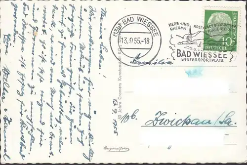 Bad Wiessee, Rathaus, Autoreisen, Hirschberg, gelaufen 1955