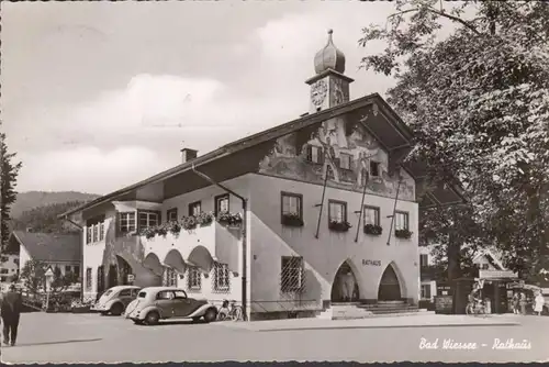 Bad Wiessee, Rathaus, VW Käfer, gelaufen 1957