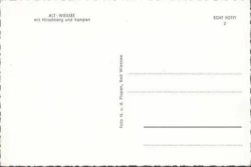 Alt Wiessee mit Hirschberg und Kampen, ungelaufen