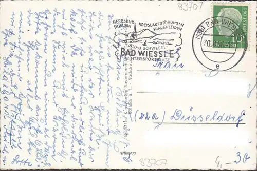 Bad Wiessee, Wandelhalle, gelaufen 1956