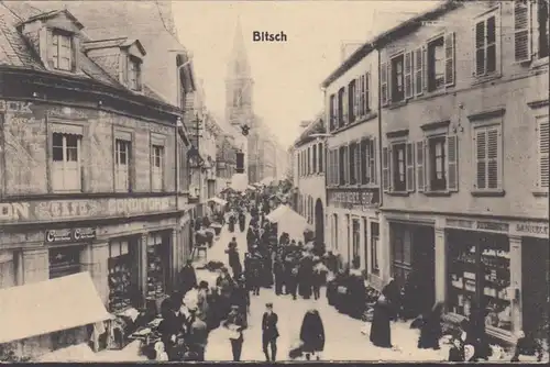 Bitsch, Strassenansicht, Conditorei, Lothringer Hof, ungelaufen