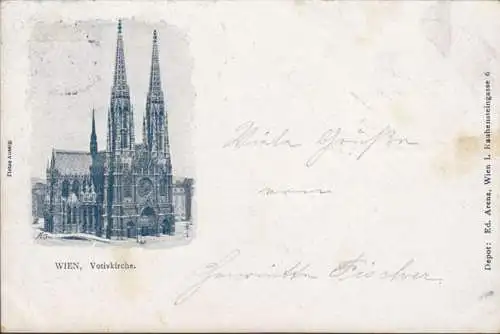 Vienne, Église Votive, courue en 1899