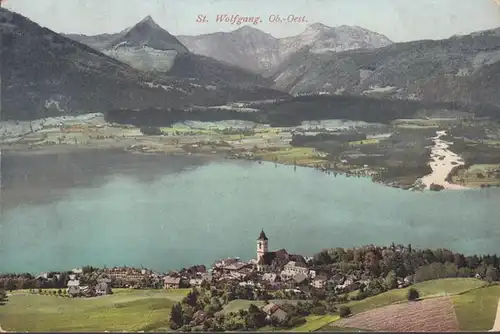 St. Wolfgang, Salzkammergut, Stadtansicht, ungelaufen