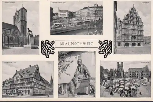 Braunschweig, Dom, Geschwandhaus, Haus Ritter, Marktplatz, ungelaufen