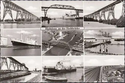 Hochdonn an der Hochbrücke, Schiffe, Brückenansichten, gelaufen 1972