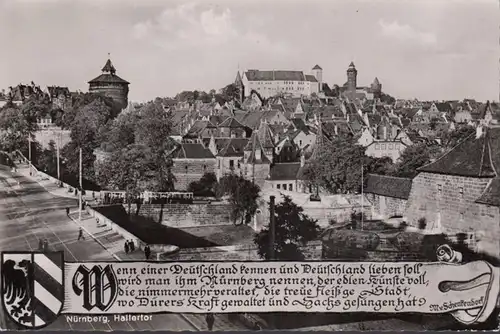 Nürnberg, Stadtansicht, Hallertor, ungelaufen