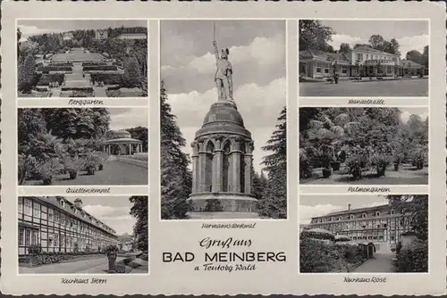 Bad Meinberg, jardin de montagne, Kurhaus, Wängenhalle, inachevé