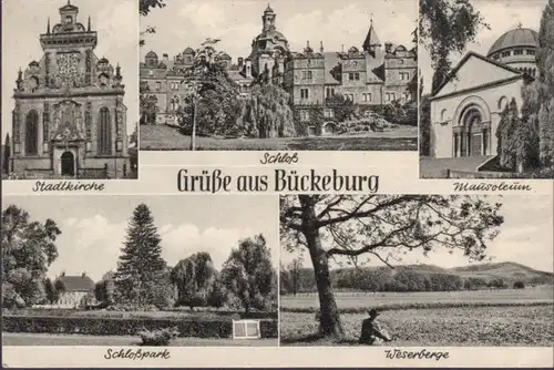 Bückeburg, Stadtkirche, Schloss, Mauseleum, Weserberge, ungelaufen