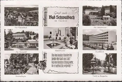 Bad Schwalbach, Fontaine de vin, Kurklinik, Kurkbrunnen, hôtel de cure, non-fréquent