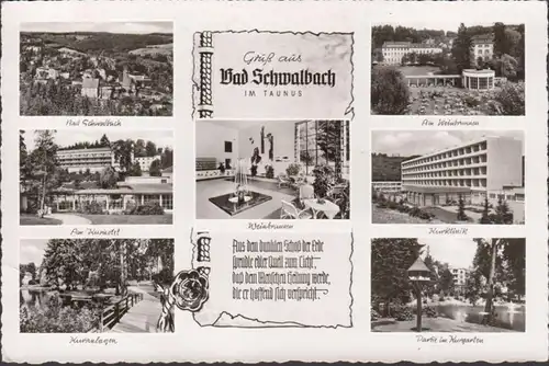 Bad Schwalbach, Weinbrunnen, Kurklinik, Kurbrunnen, Kurhotel, ungelaufen