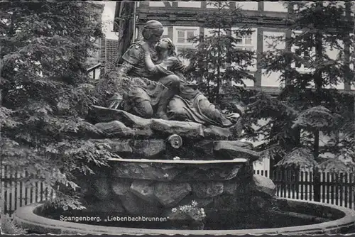 Spangenberg, Liebenbachbrunnen, gelaufen 1958