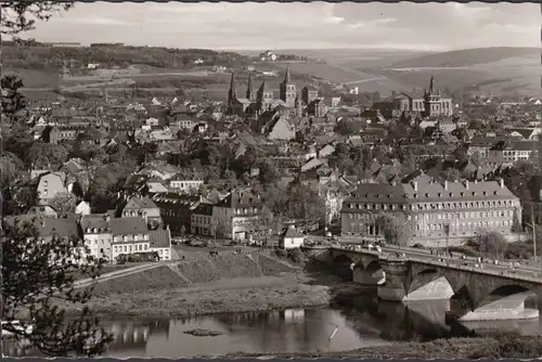 Trier, Stadtansicht, Kaiser Wilhelm Brücke, ungelaufen