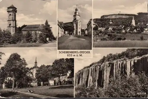 Scheibenberg, Stadtansichten, gelaufen 1957