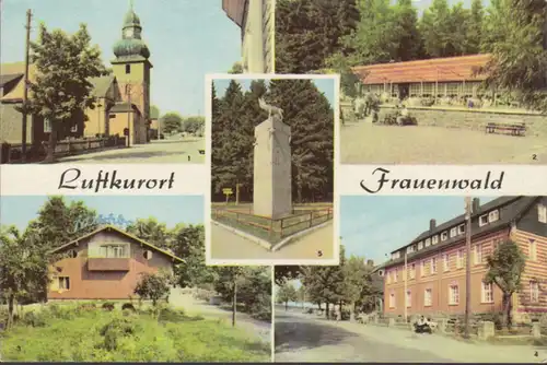 Forêt féminine, église, café, bar à lait, maison FDGB, couru 1968