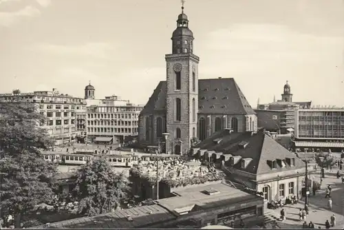 3 AK`s Frankfurt a. Main, Escheimer Tower, Katharinen Church, Bayer House, ungelaufen, gelaufen