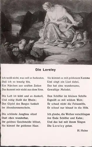 La Loreley, la chanson de Loraley inachevée en 1956