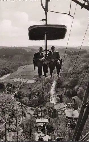 Burg an der Wupper, Seilbahn, gelaufen 1956