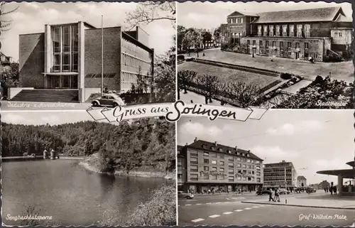 Solingen, Chambre de commerce, théâtre de ville, Comte Wilhelm Platz, couru en 1957