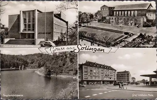 Solingen, Handelkammer, Stadttheater, Graf Wilhelm Platz, gelaufen 1957