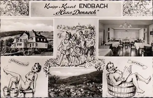 Bad Endbach, Haus Dennoch, Wechsel- und Sitzbad, gelaufen 1963