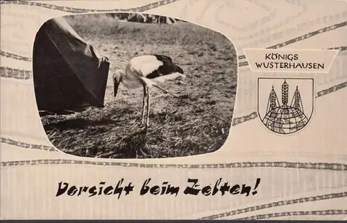 Königs Wusterhausen, Vorsicht beim Zelten, ungelaufen