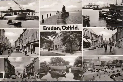 Emden, Hafen, Mole, Stadtansichten, gelaufen