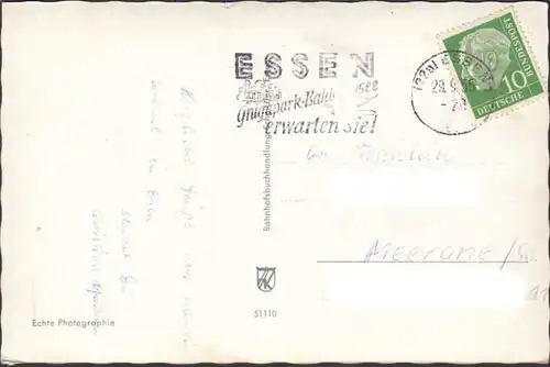 Essen, Opernhaus, Kettwigerstrasse, Saalbau, gelaufen 1955