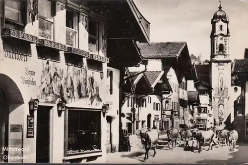 Mittenwald, Obermarkt, Bogner Weinstuben, couru 1961