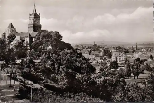 Kleve mit Blick auf die Stadt, gelaufen 1956