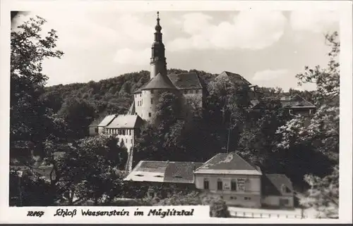 Château de Weesenstein dans la vallée de Müglitz, incurvé