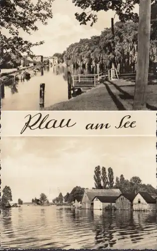 Plaus au bord du lac, maisons de bateaux, quai, couru