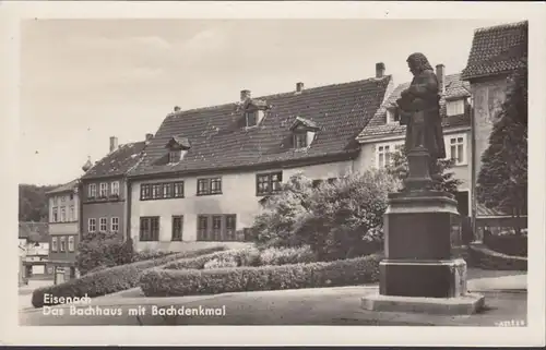 Eisenach, Bauchhaus mit Bachdenkmal, ungelaufen