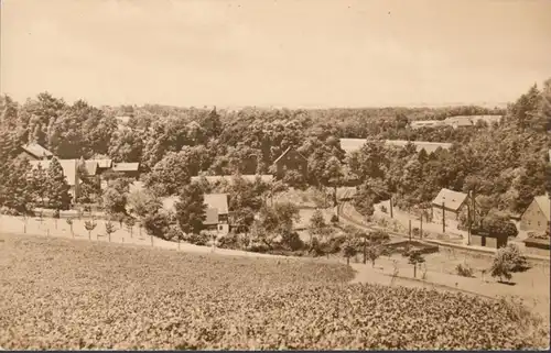 Reinsberg, vue de la ville, voie ferrée, incurvée