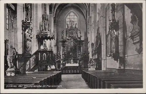 Panschwitz, église intérieure de l'église de Sainte Marie, auberge près du monastère, non-fréquemment