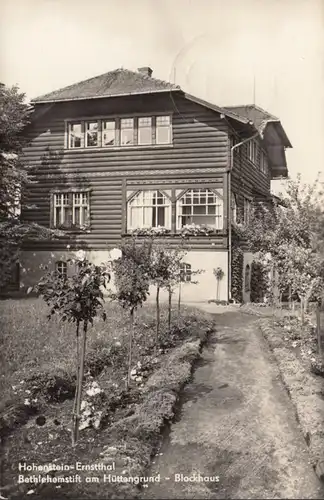 Hohenstein-Ernstthal, Bethlehemstift, Blockhaus, gelaufen 1968